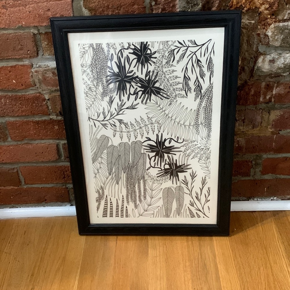 Urban Outfitters Print in Black Frame
